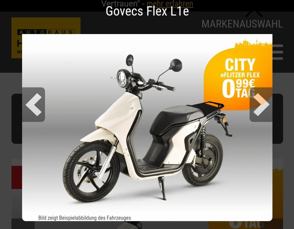 Motorrad verkaufen Andere Govecs Flex L1e Elektroroller 45 km/h Ankauf